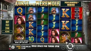 Curse of the Werewolf Megaways